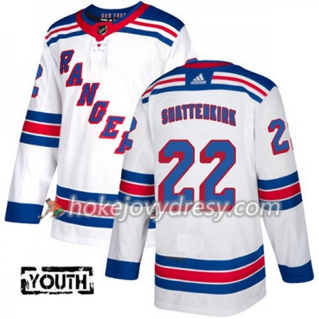 Dětské Hokejový Dres New York Rangers Kevin Shattenkirk 22 Bílá 2017-2018 Adidas Authentic